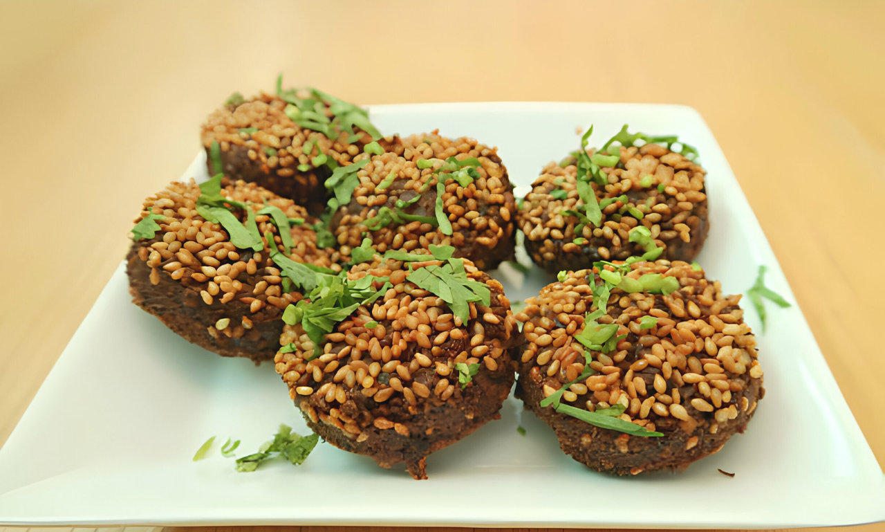 Making Vegetarian Cutlet Dish